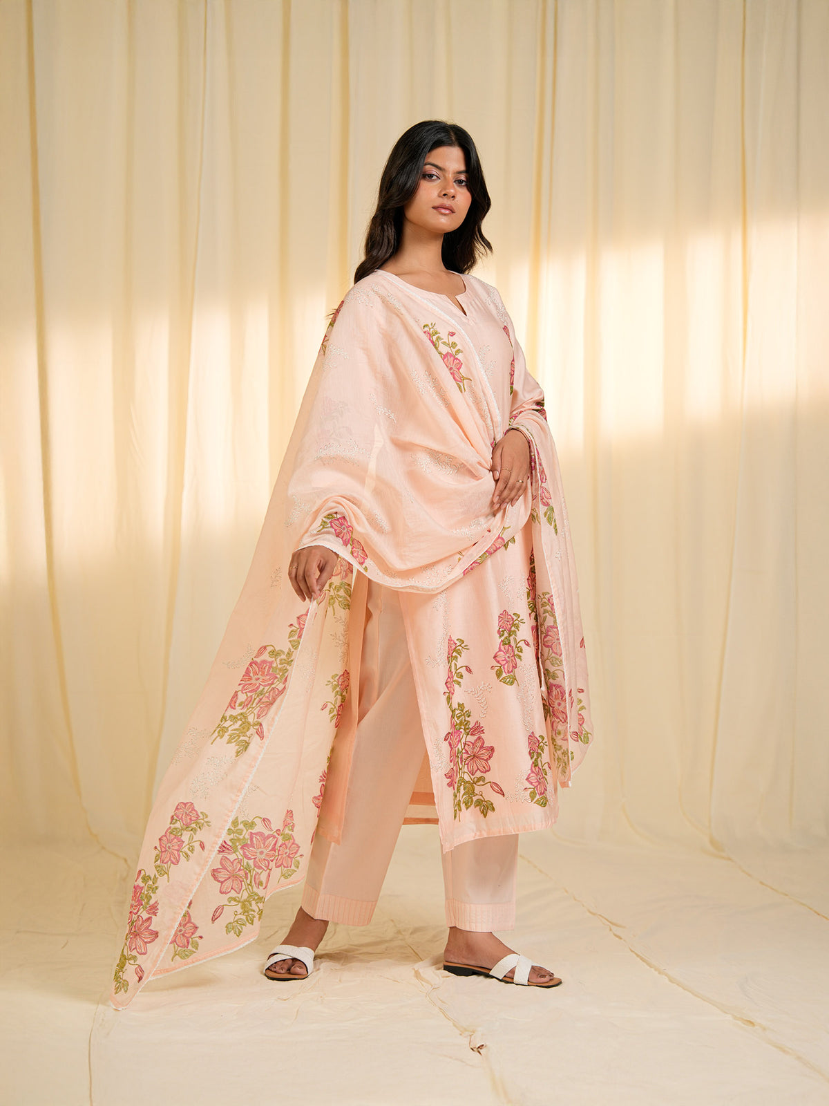 Clematis Chanderi Dupatta