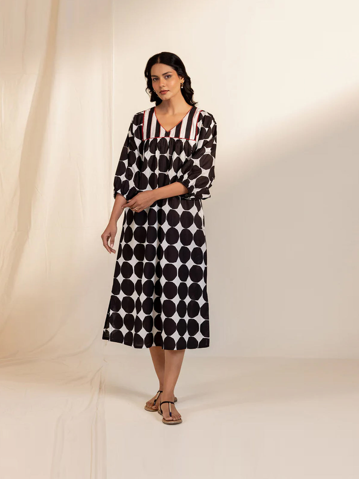 Colour Chrome Wing Cotton Dress