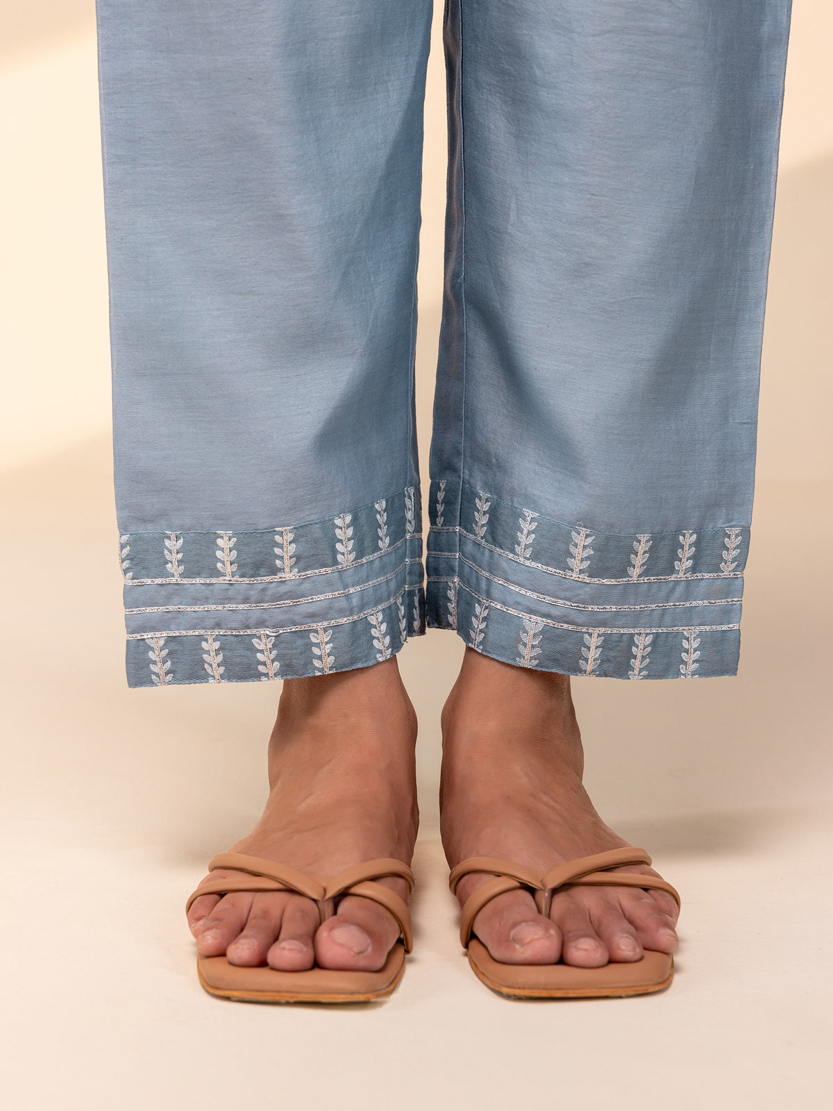 Coral Island Chanderi Straight Pant