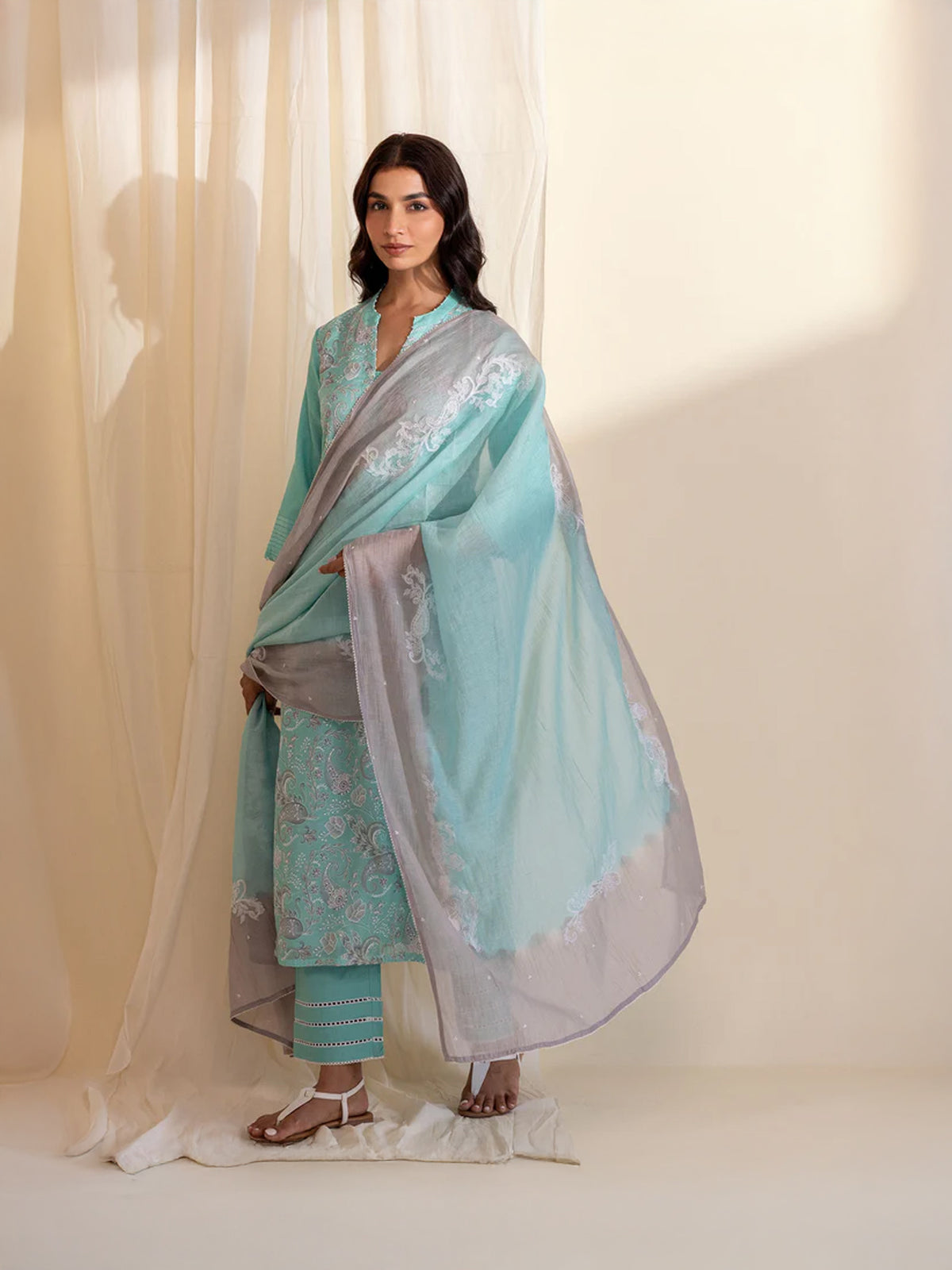 Shimmering Dusk Chanderi Dupatta