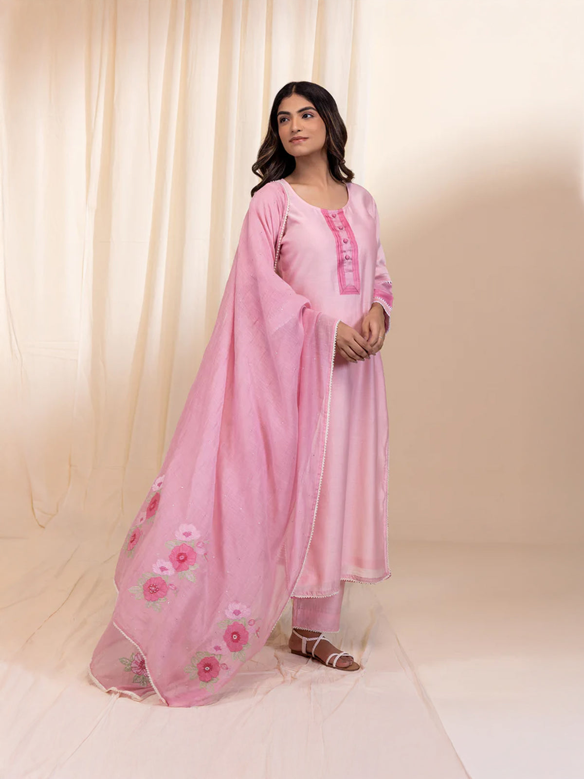 Ten Tones Chanderi Dupatta