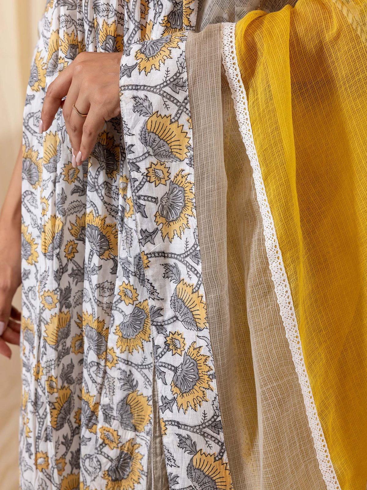 Mustard Field Kota Dupatta