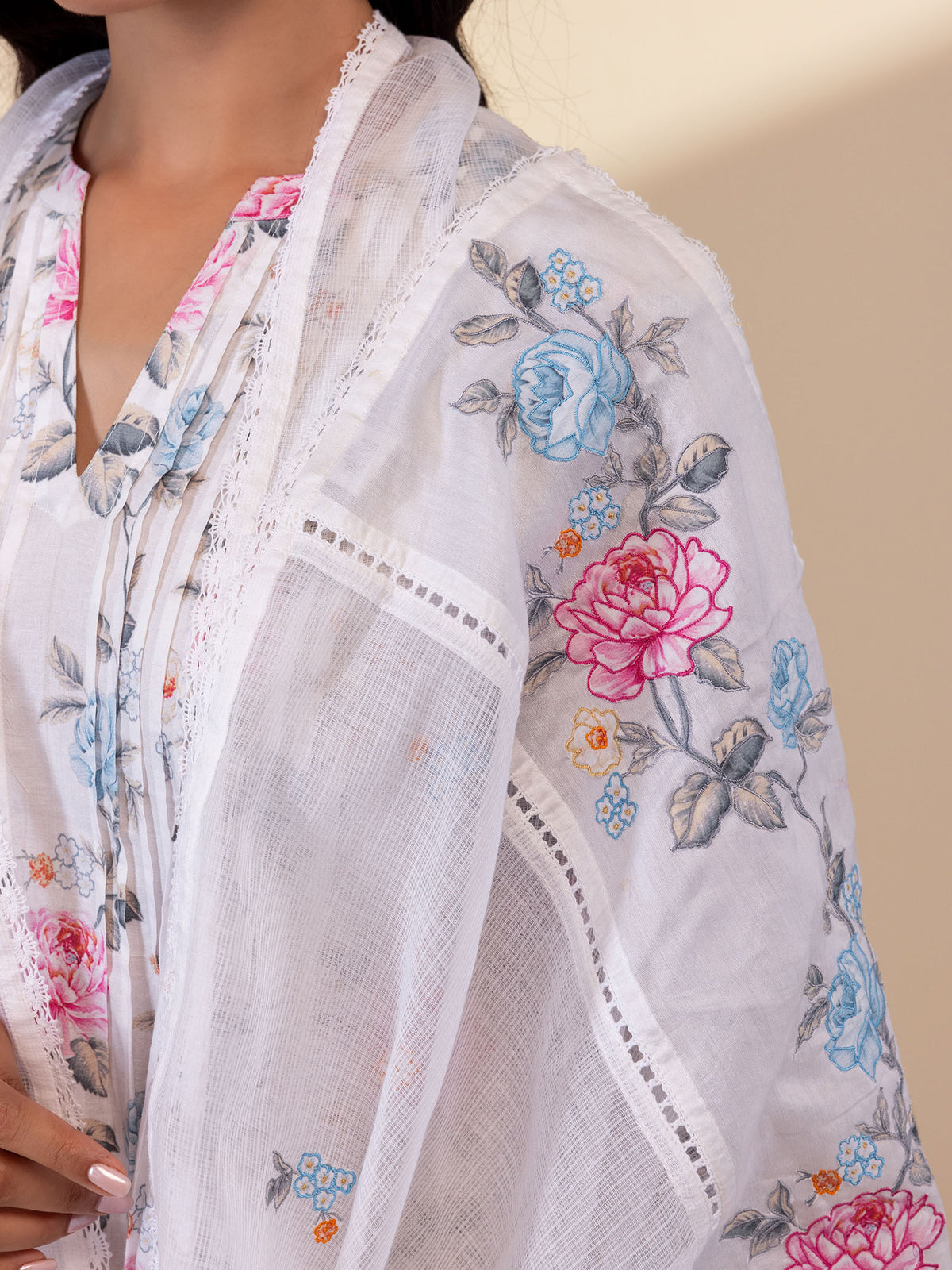 Rose Wine Kota Dupatta