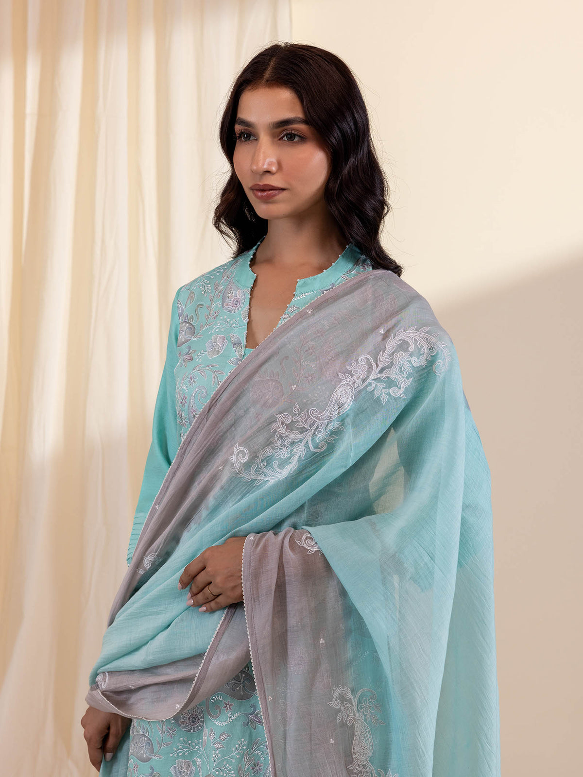 Shimmering Dusk Chanderi Dupatta