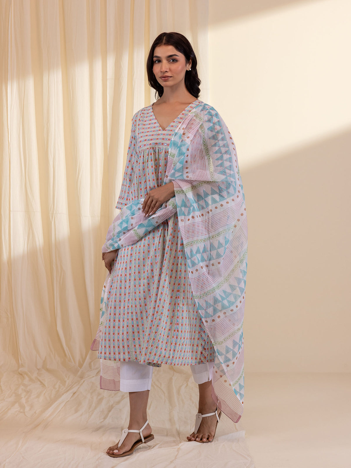 Rust Stone Kota Dupatta