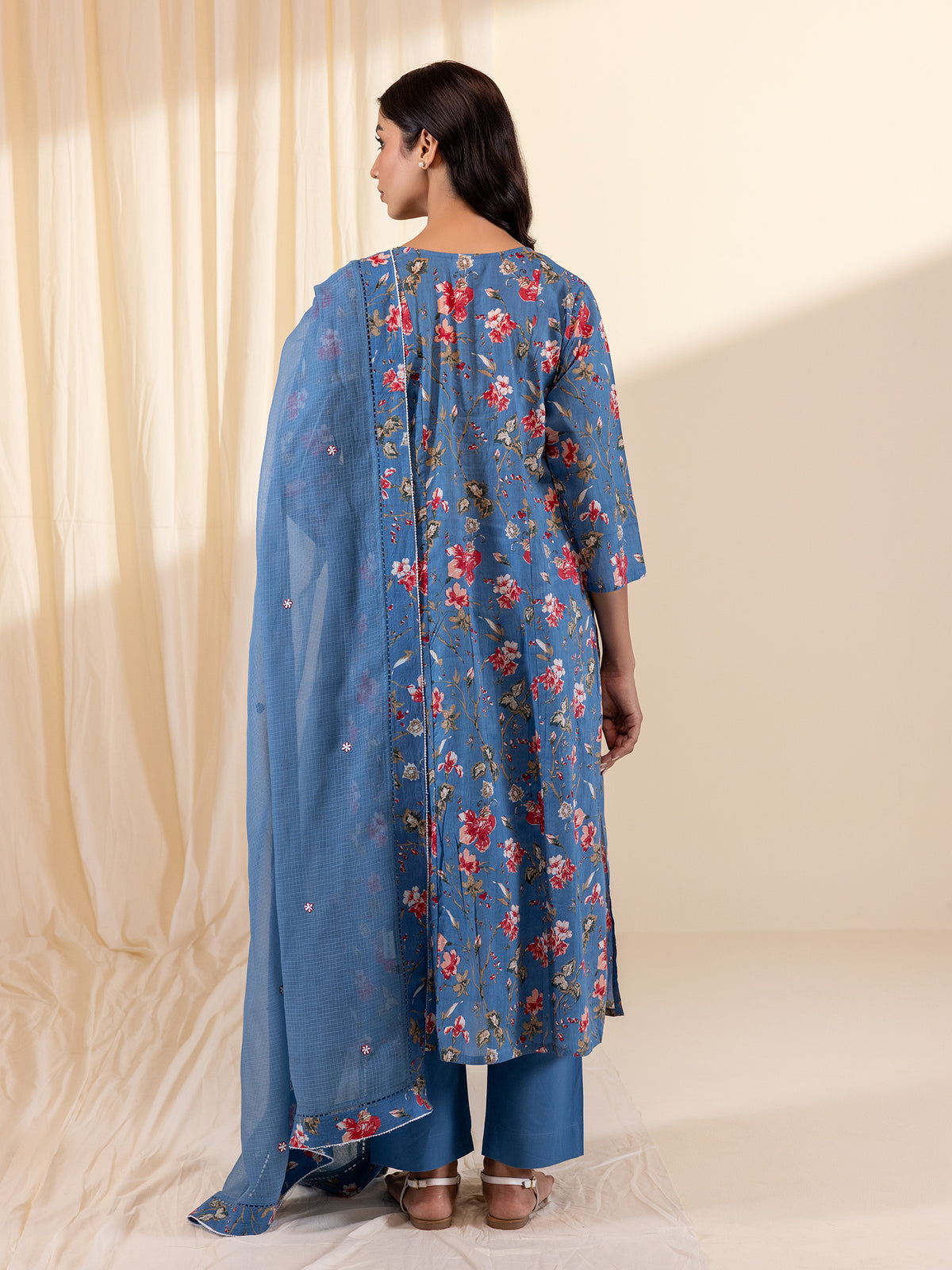 Cherry Splash Kota Dupatta