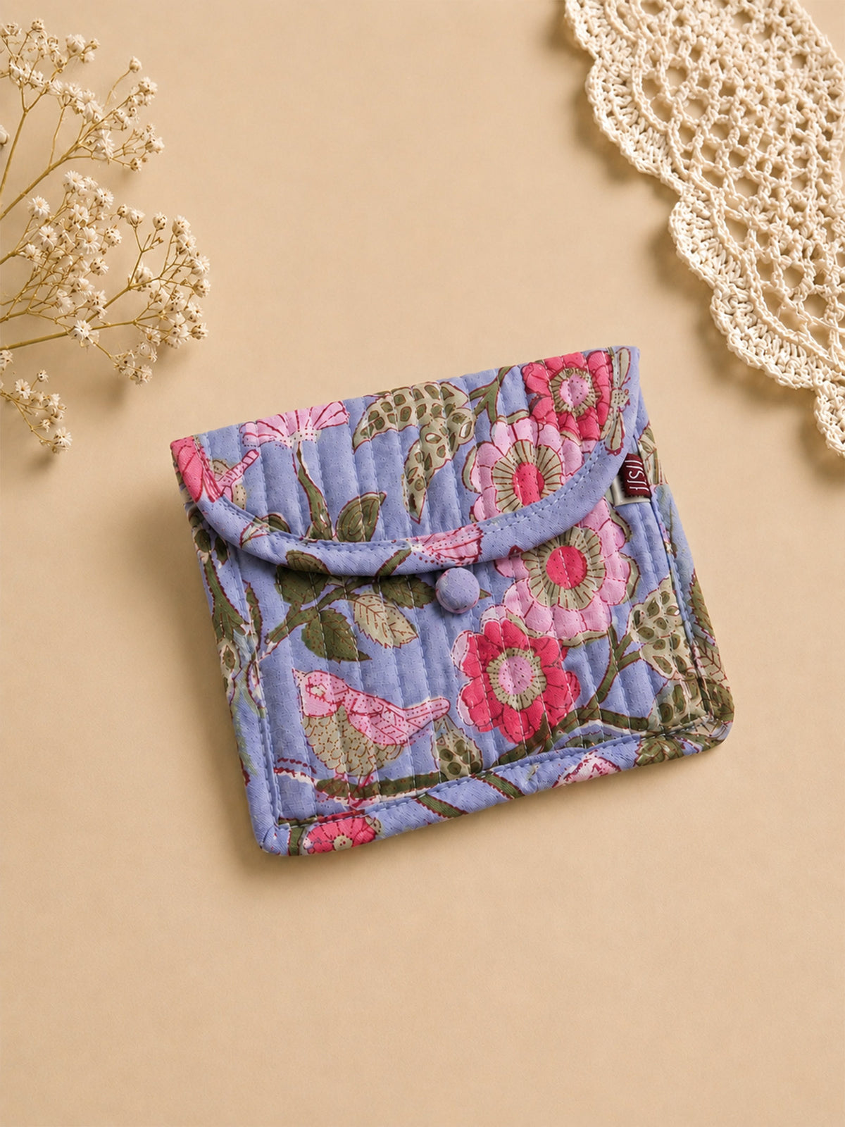 Daisy Quilted Coin Purse