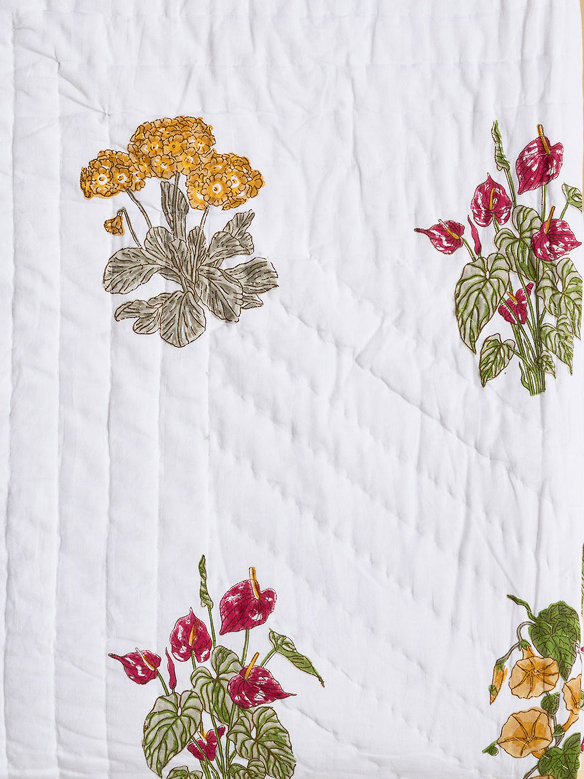 Earth Song Quilted Bed Cover (Reversible)