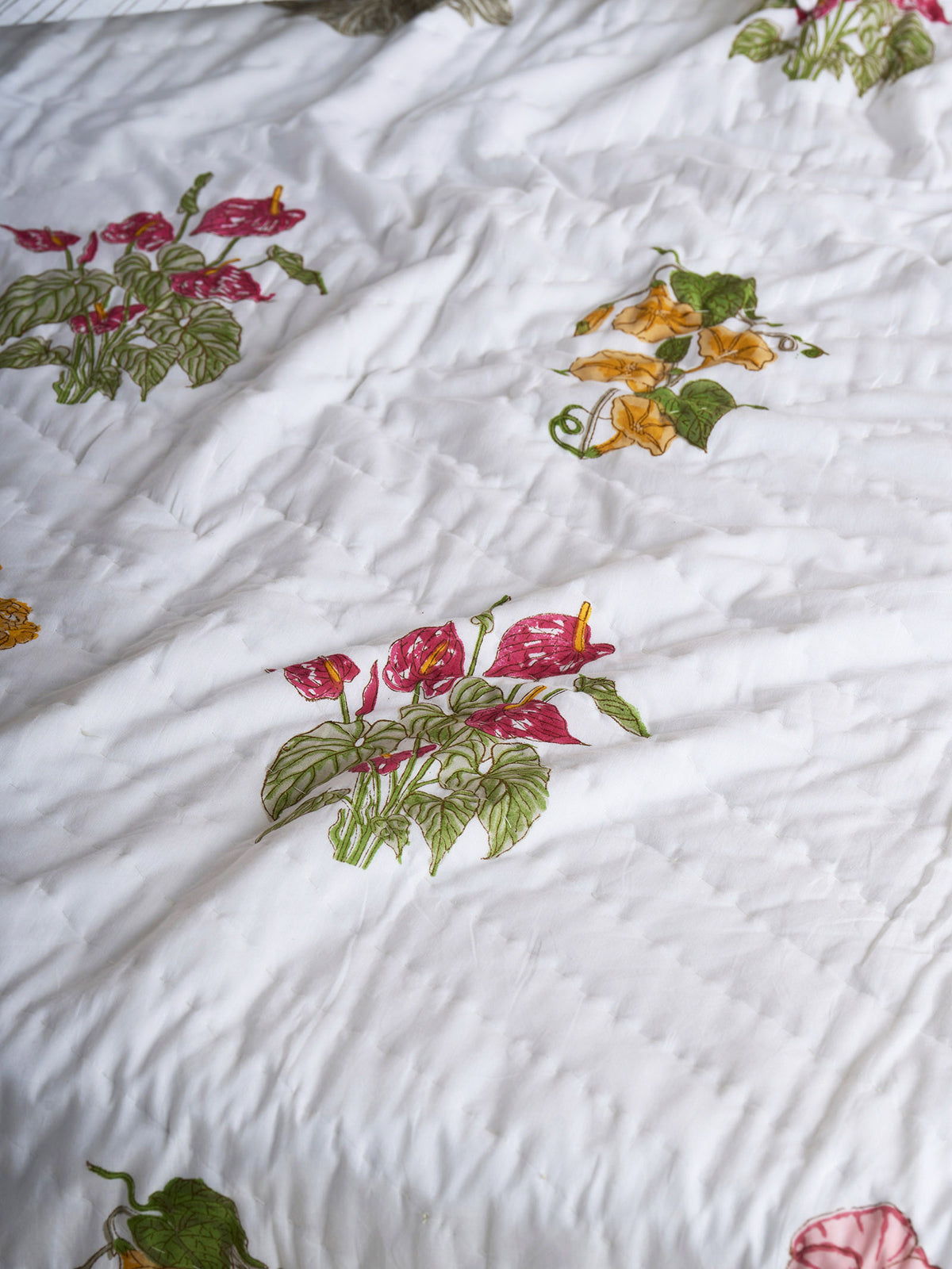 Earth Song Quilted Bed Cover (Reversible)