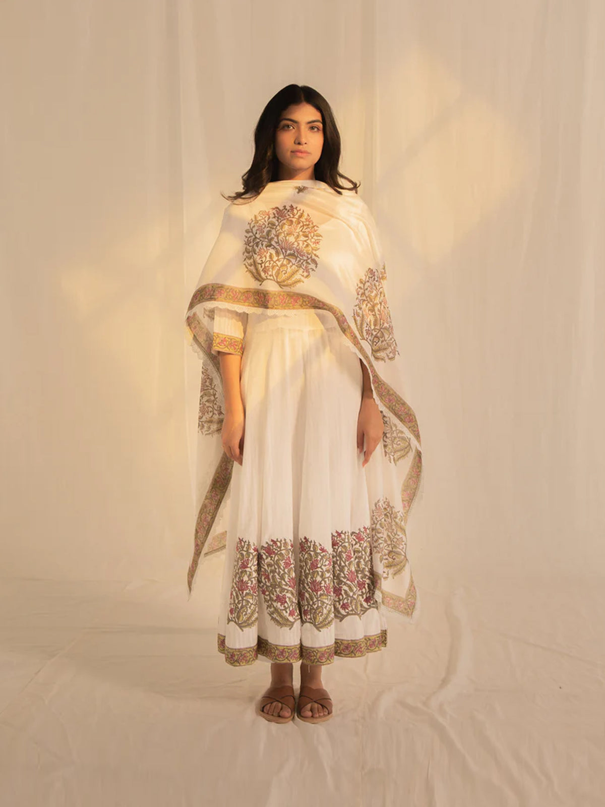 Firdaus Chanderi Dupatta