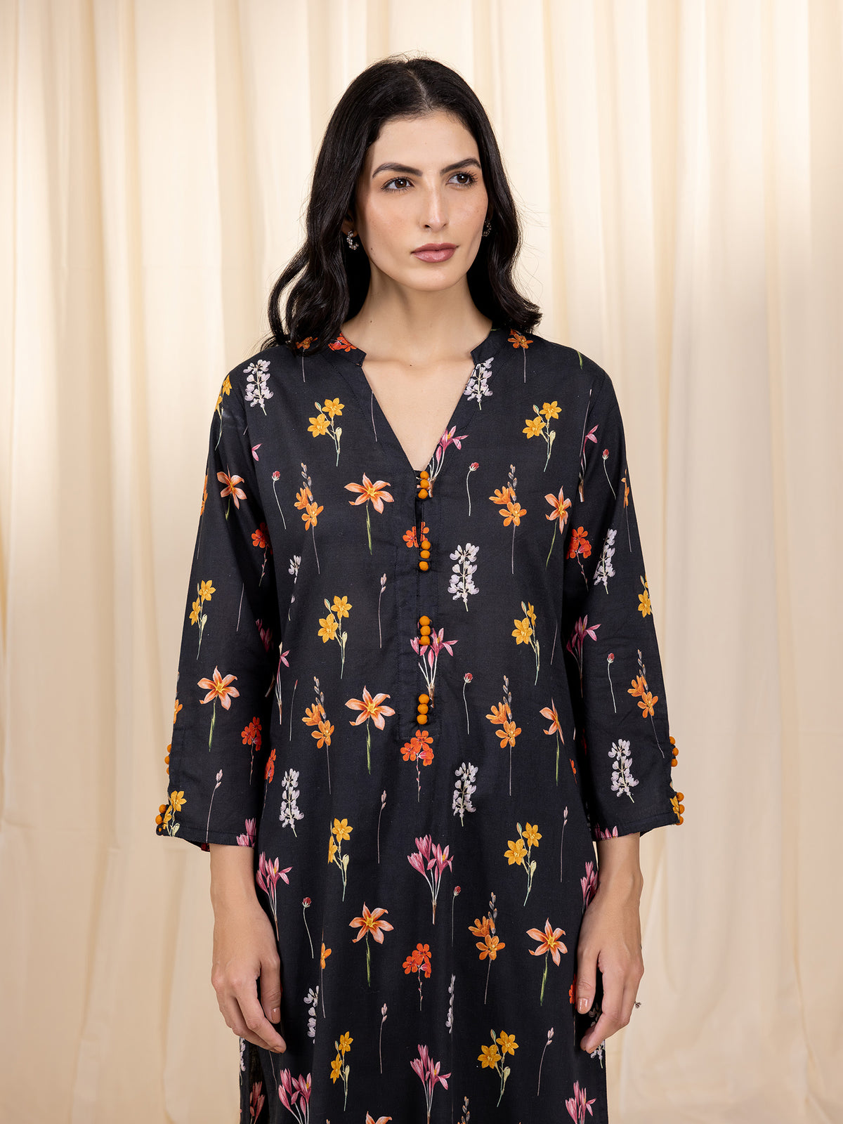 Flowers And More Cotton Kurta