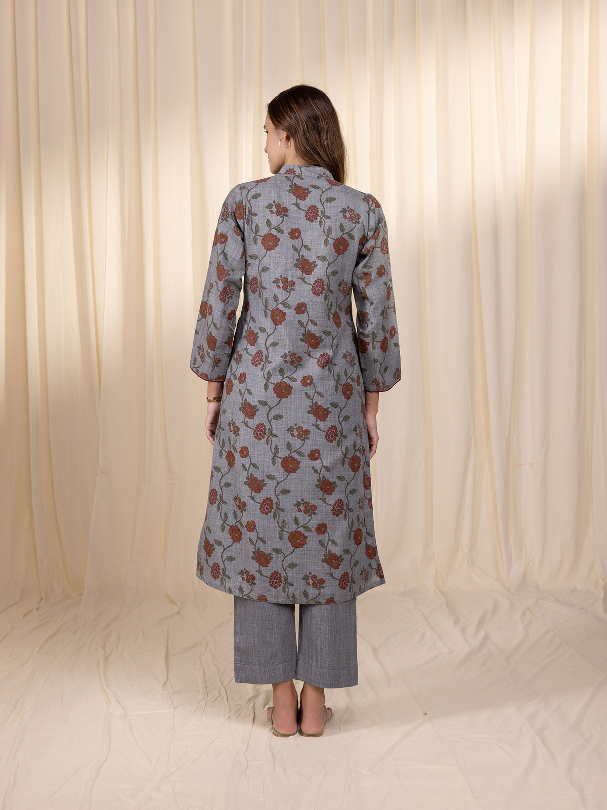 Grey Wool Kurta