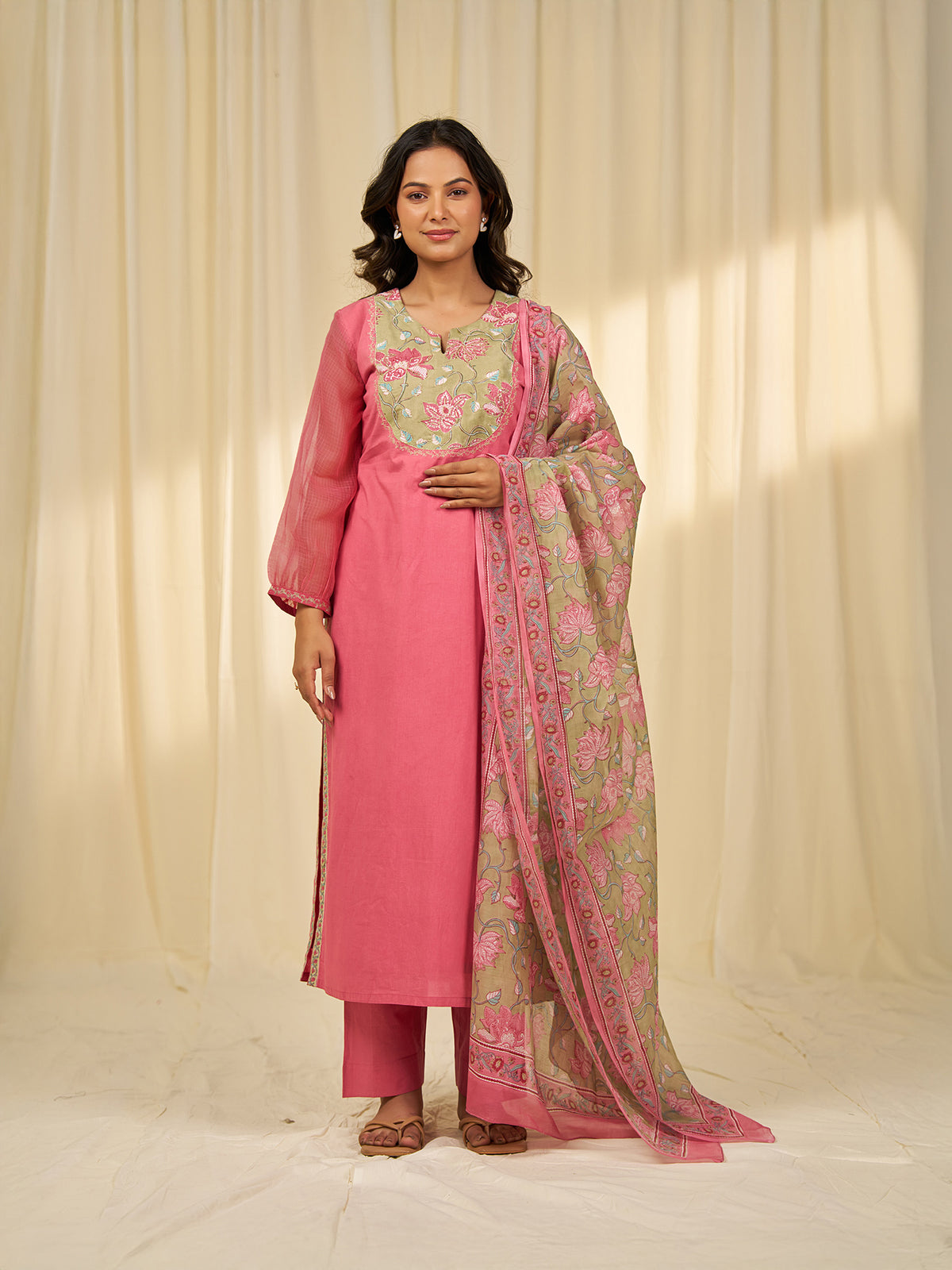 Gulabo Chanderi Dupatta
