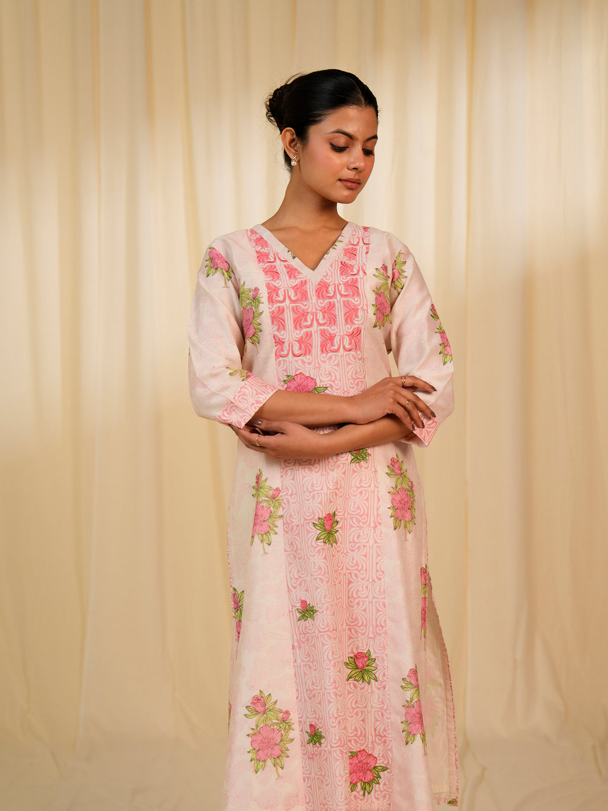 Gulnaz Chanderi Kurta