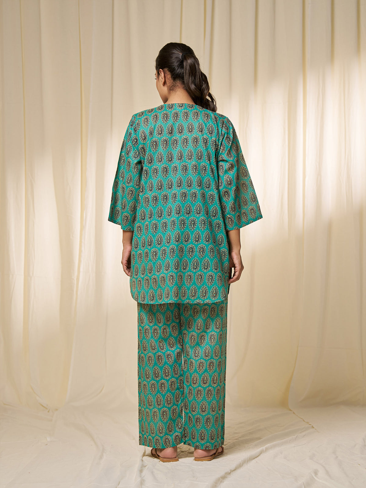 Hare Rama Voile Night Suit