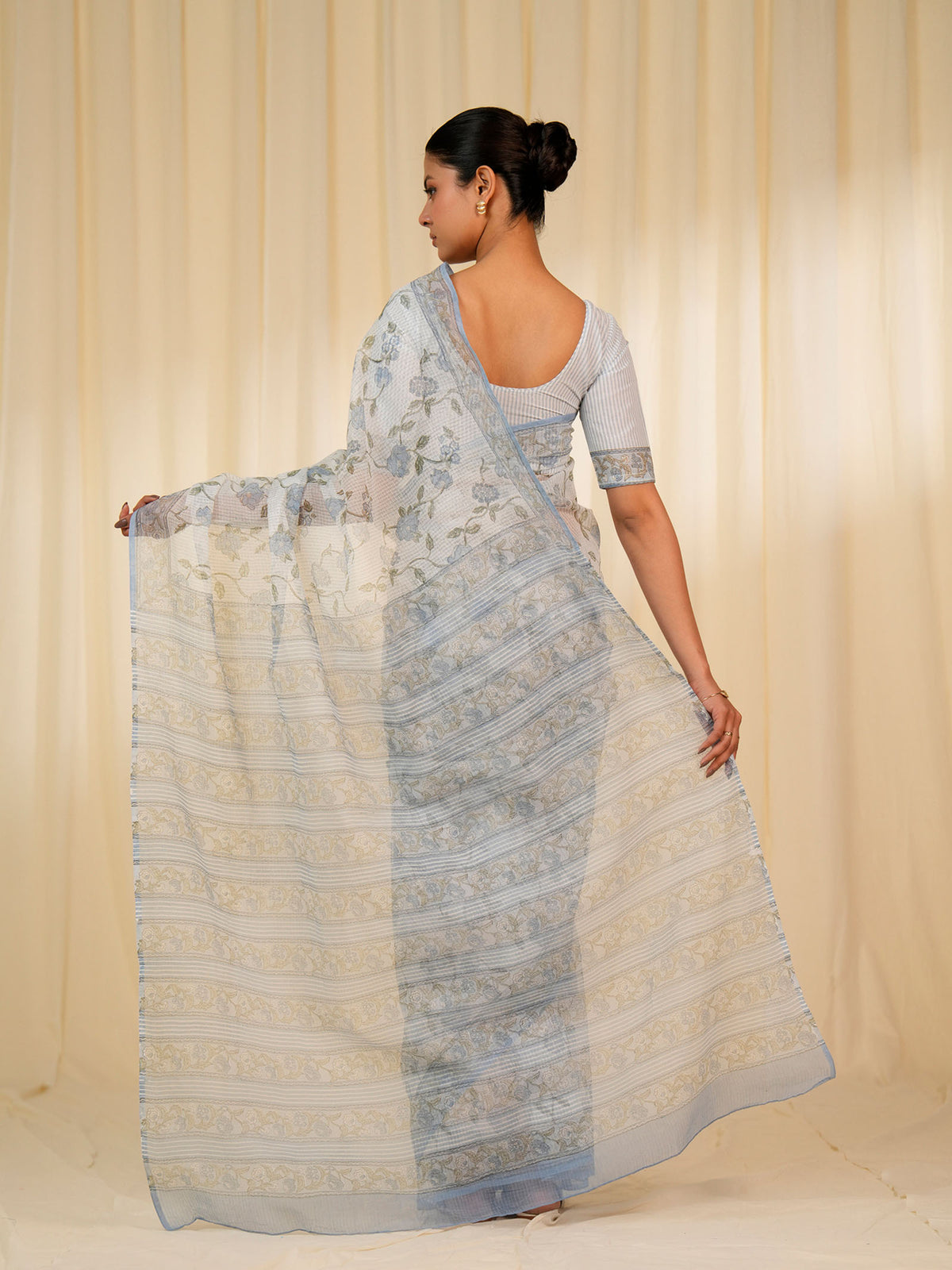 Icy Thread Kota Saree