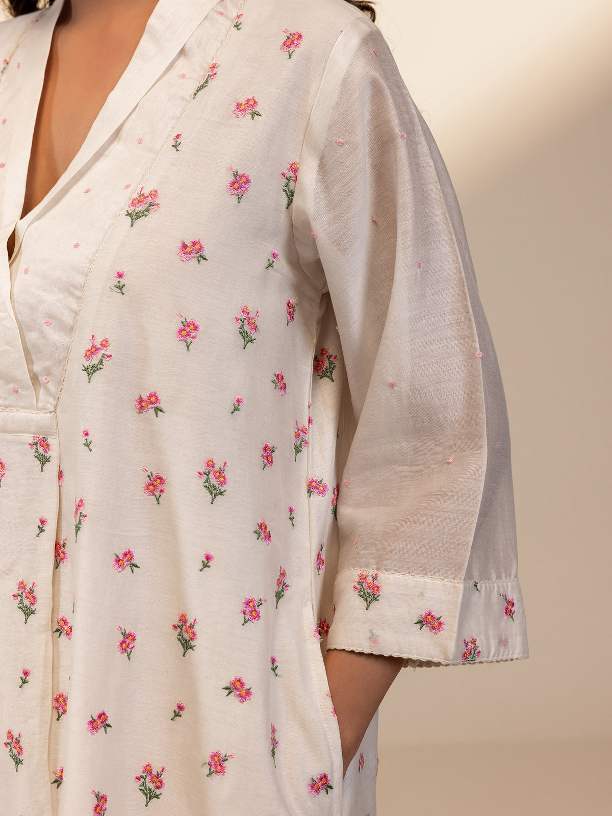 Ivory Garden Chanderi Kurta