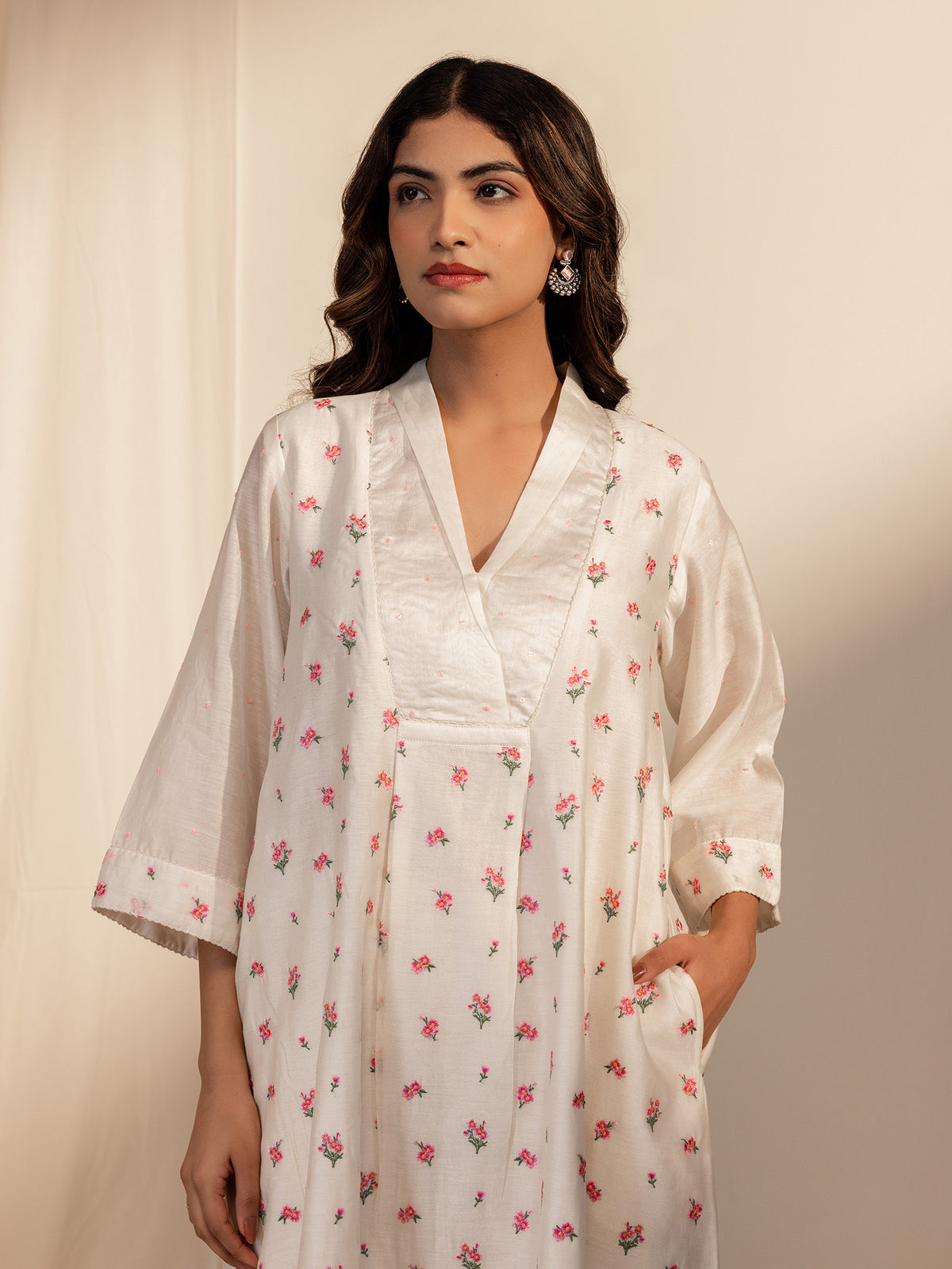 Ivory Garden Chanderi Kurta