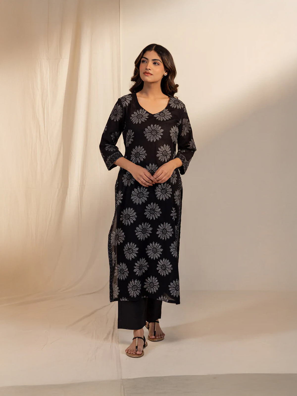 BG Sunflower Cotton Kurta