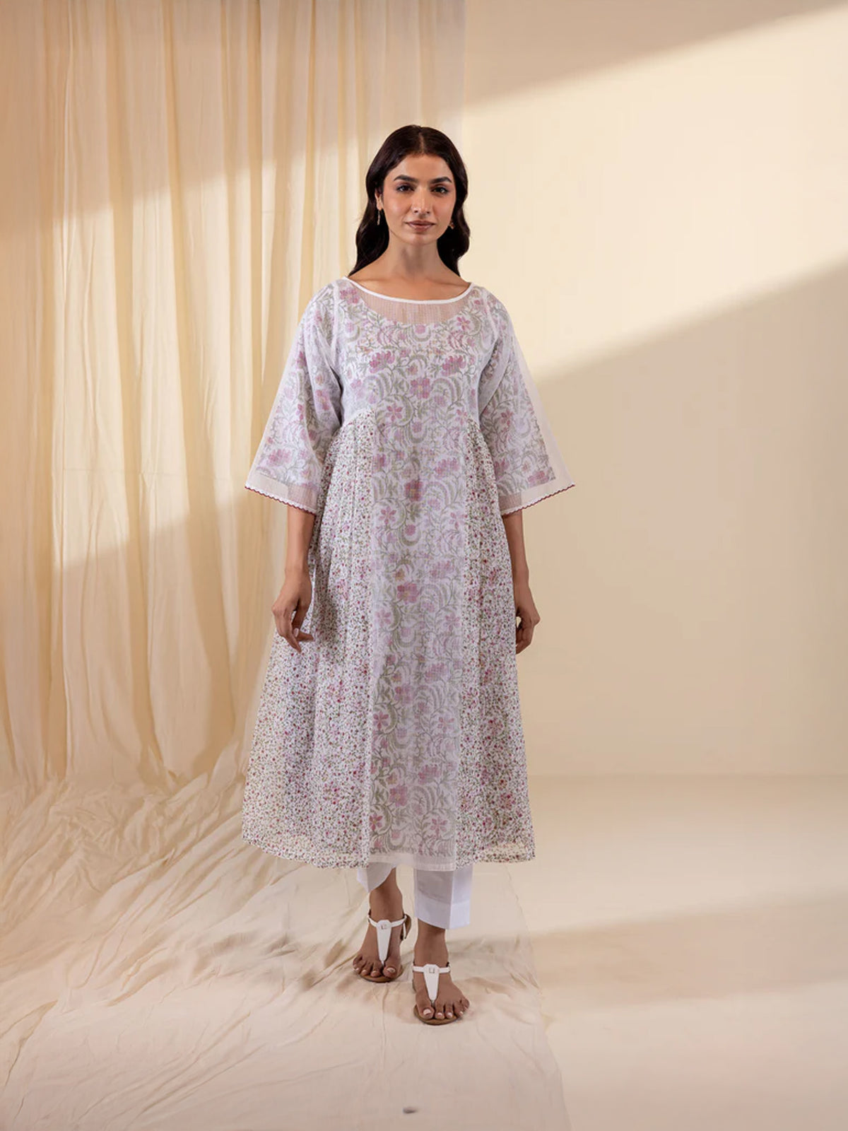 Inked Curls Cotton Tunic