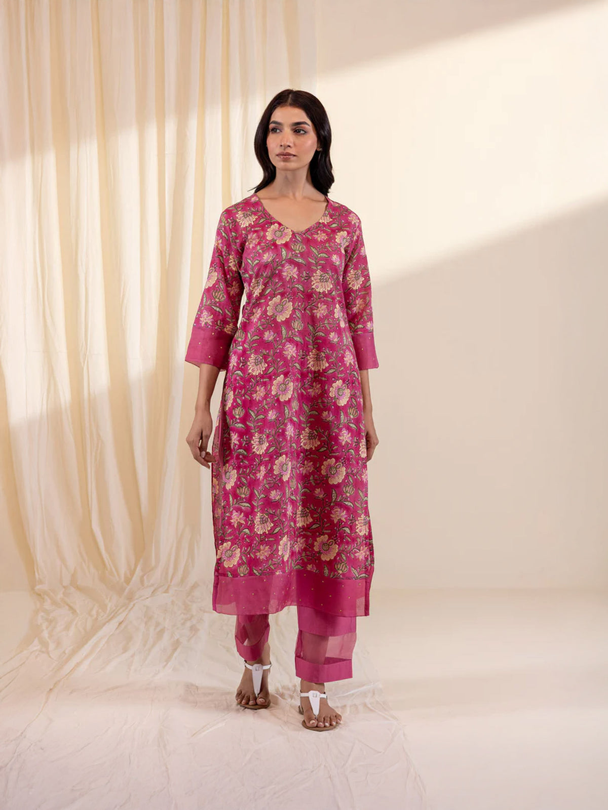 Pink Poison Voile Kurta