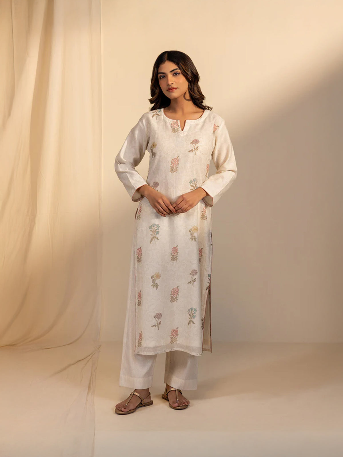 Razia Sultan Chanderi Kurta