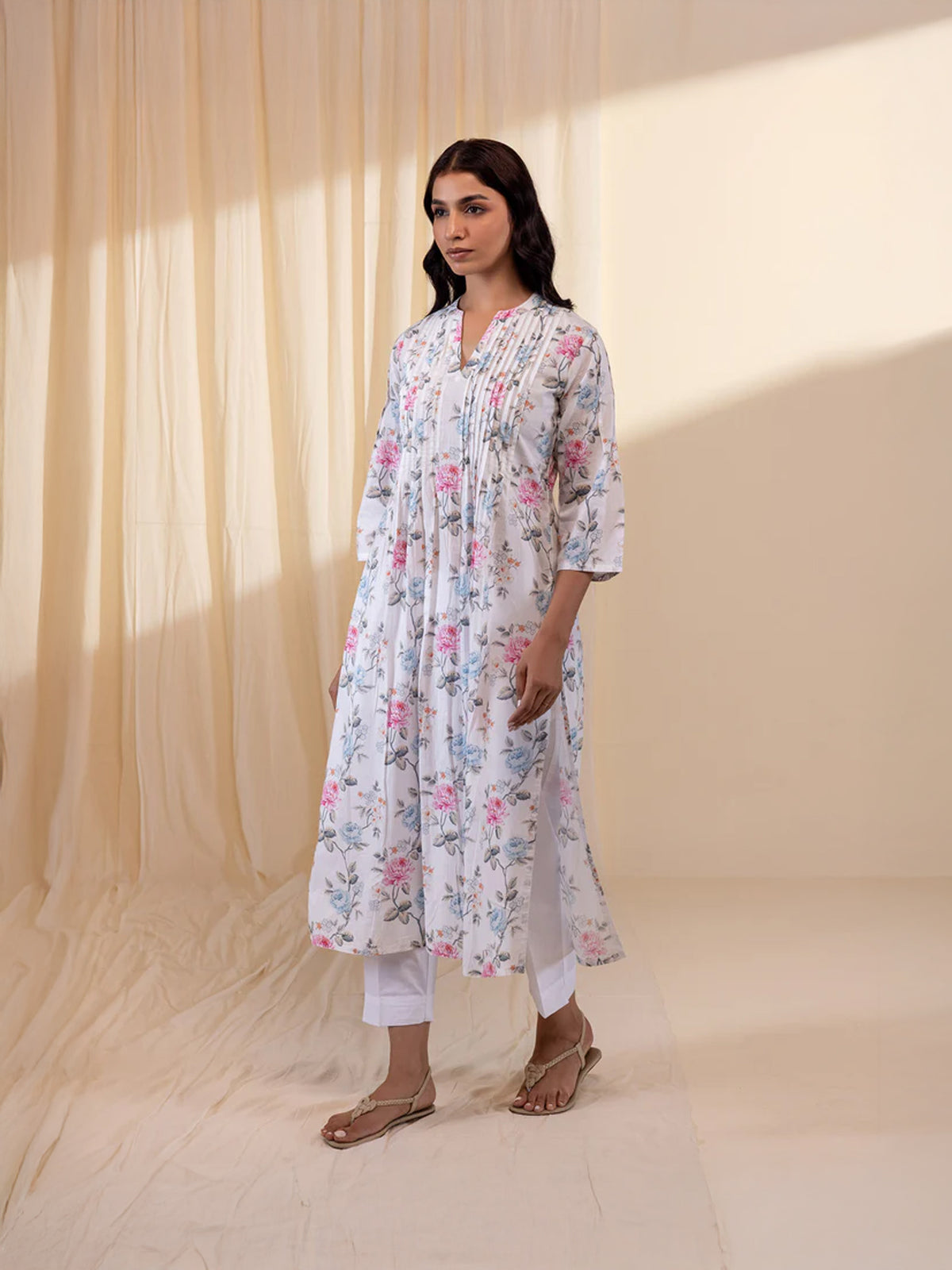Rose Wine Cotton Kurta