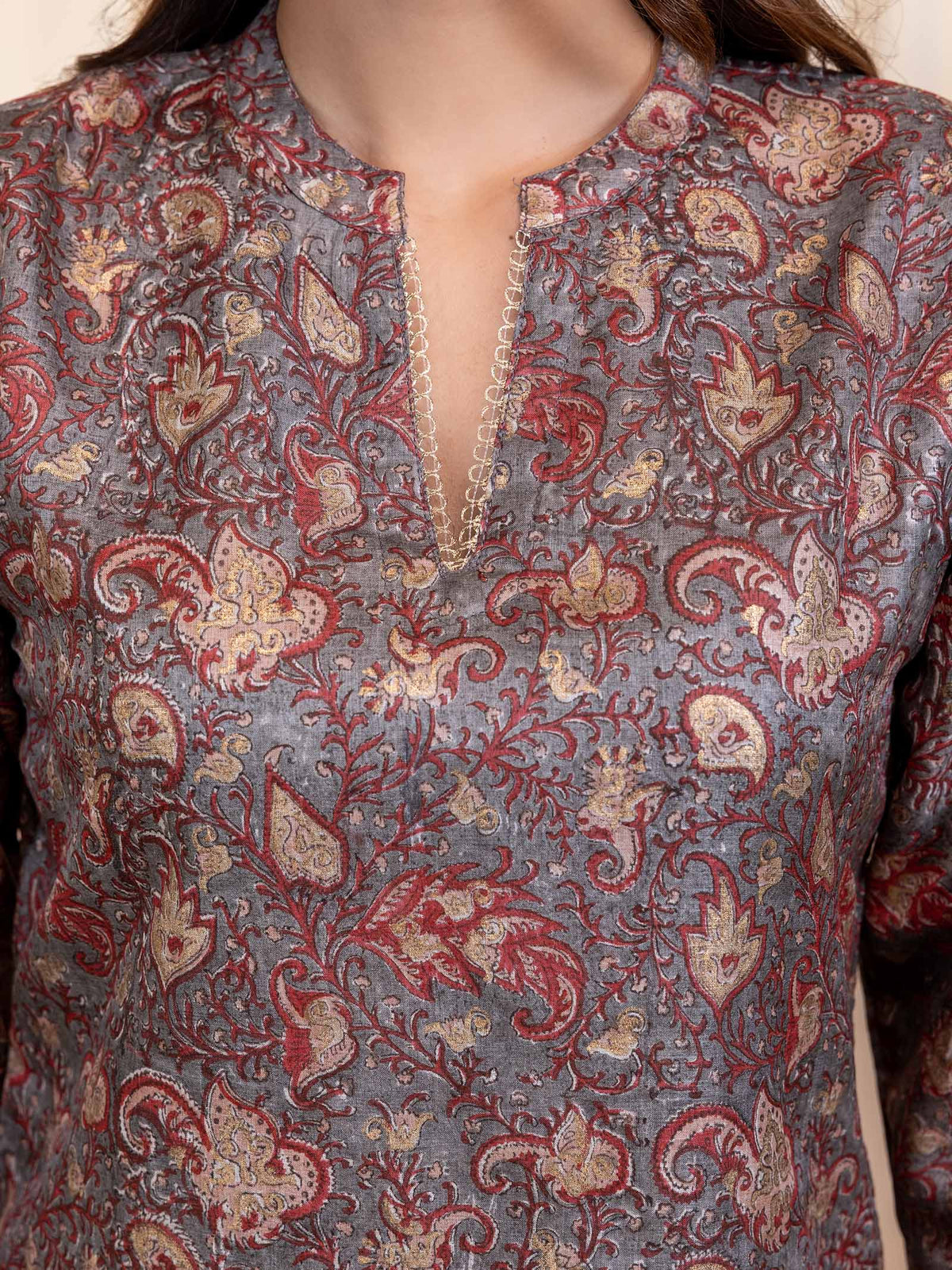 Golden Hues Tussar Silk Kurta