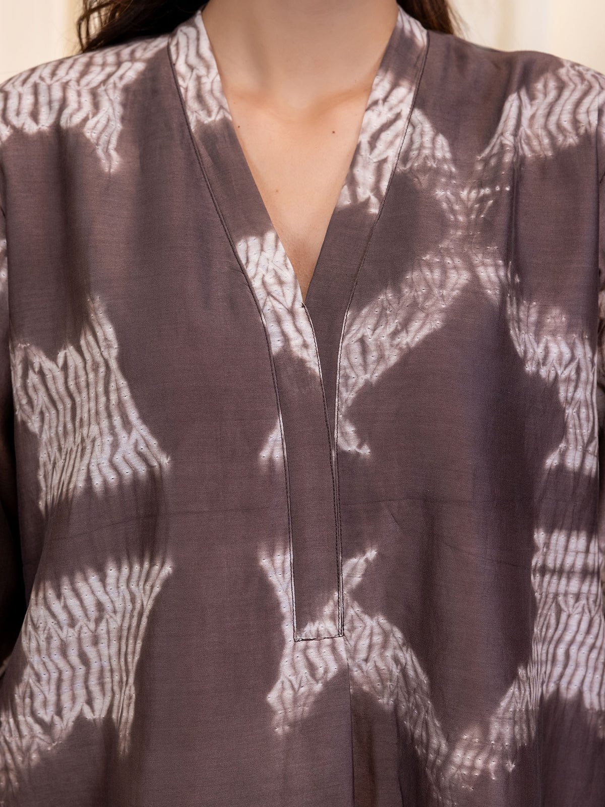 Muddy Waves Chanderi Kurta