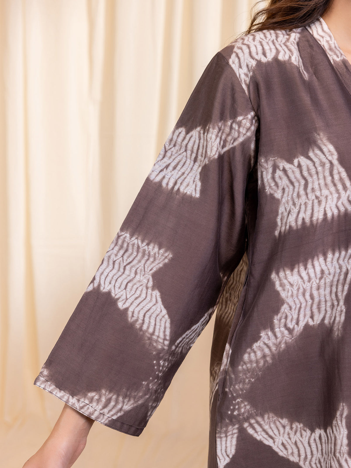 Muddy Waves Chanderi Kurta