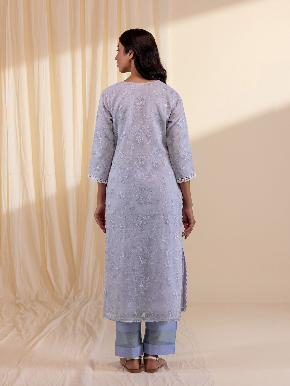 Kota Jaal Purple Kurta