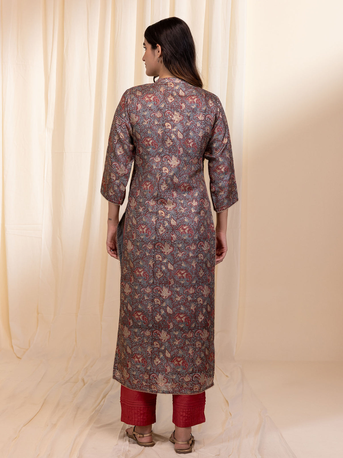 Golden Hues Tussar Silk Kurta