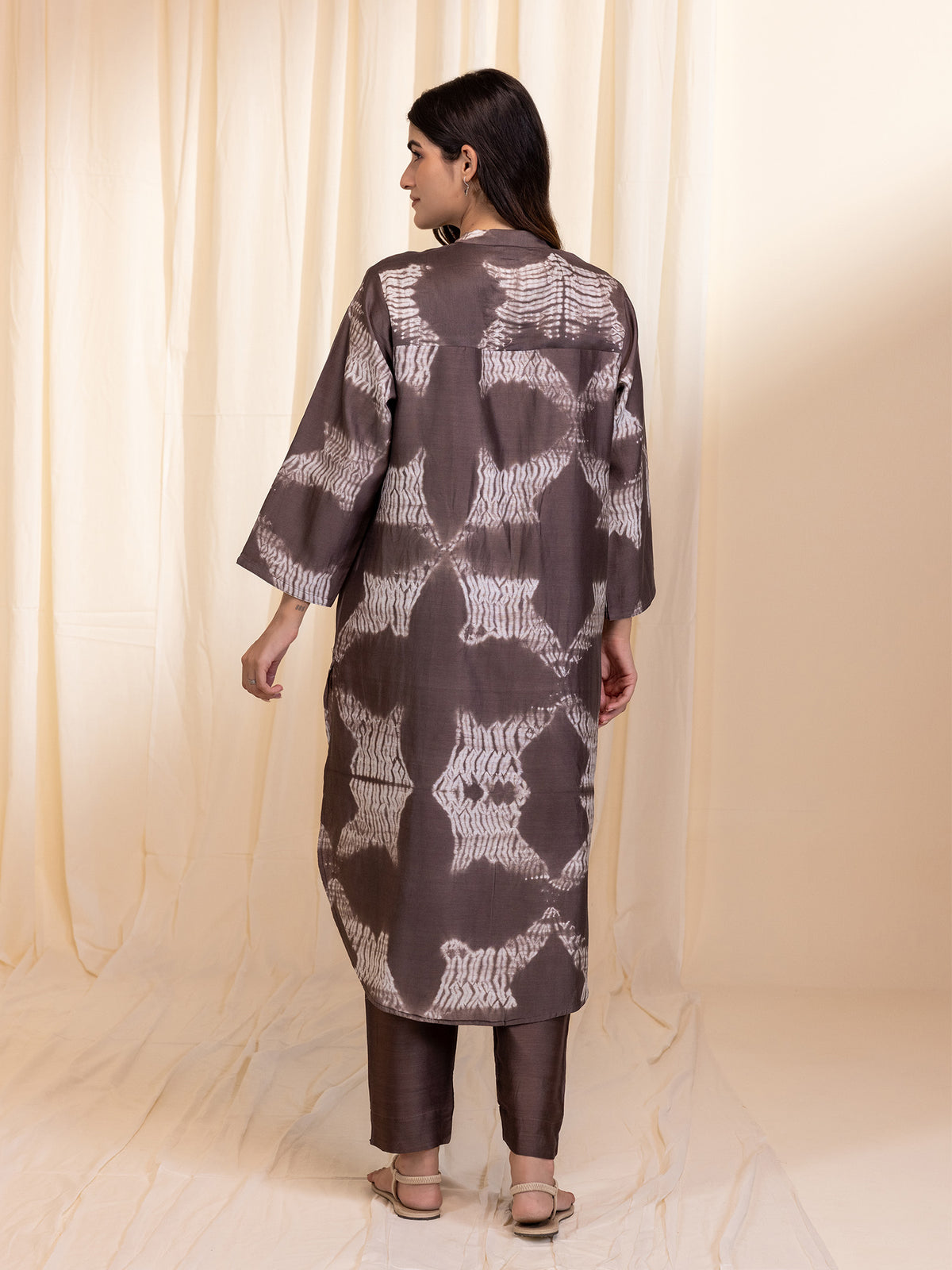 Muddy Waves Chanderi Kurta