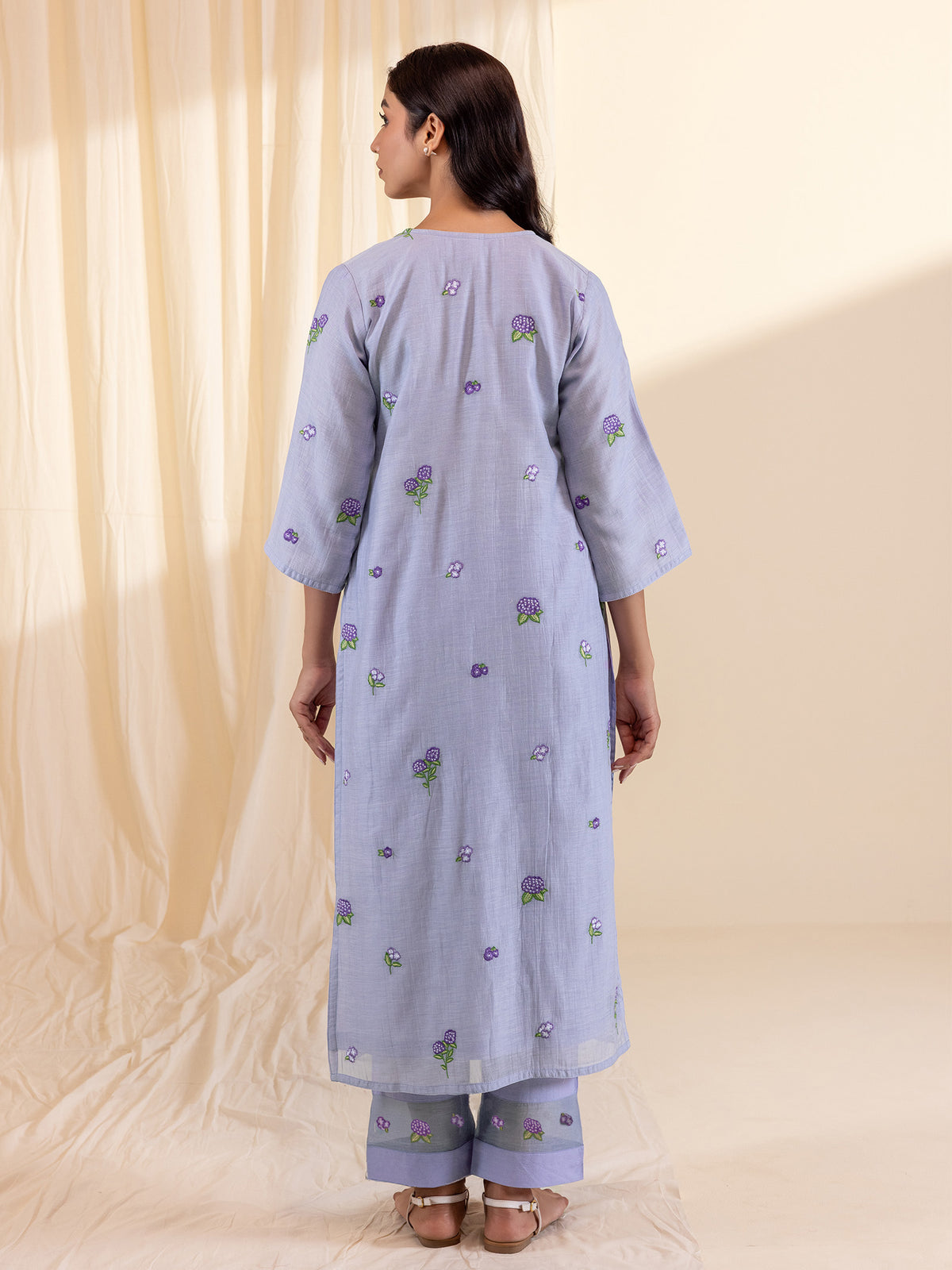 Alice In Wonderland Lilac Chanderi Kurta