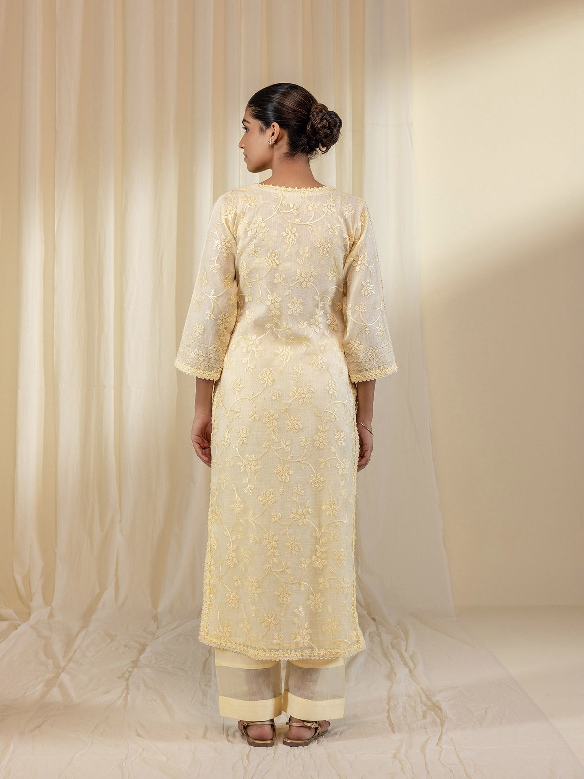 Kota Jaal Lemon Kurta