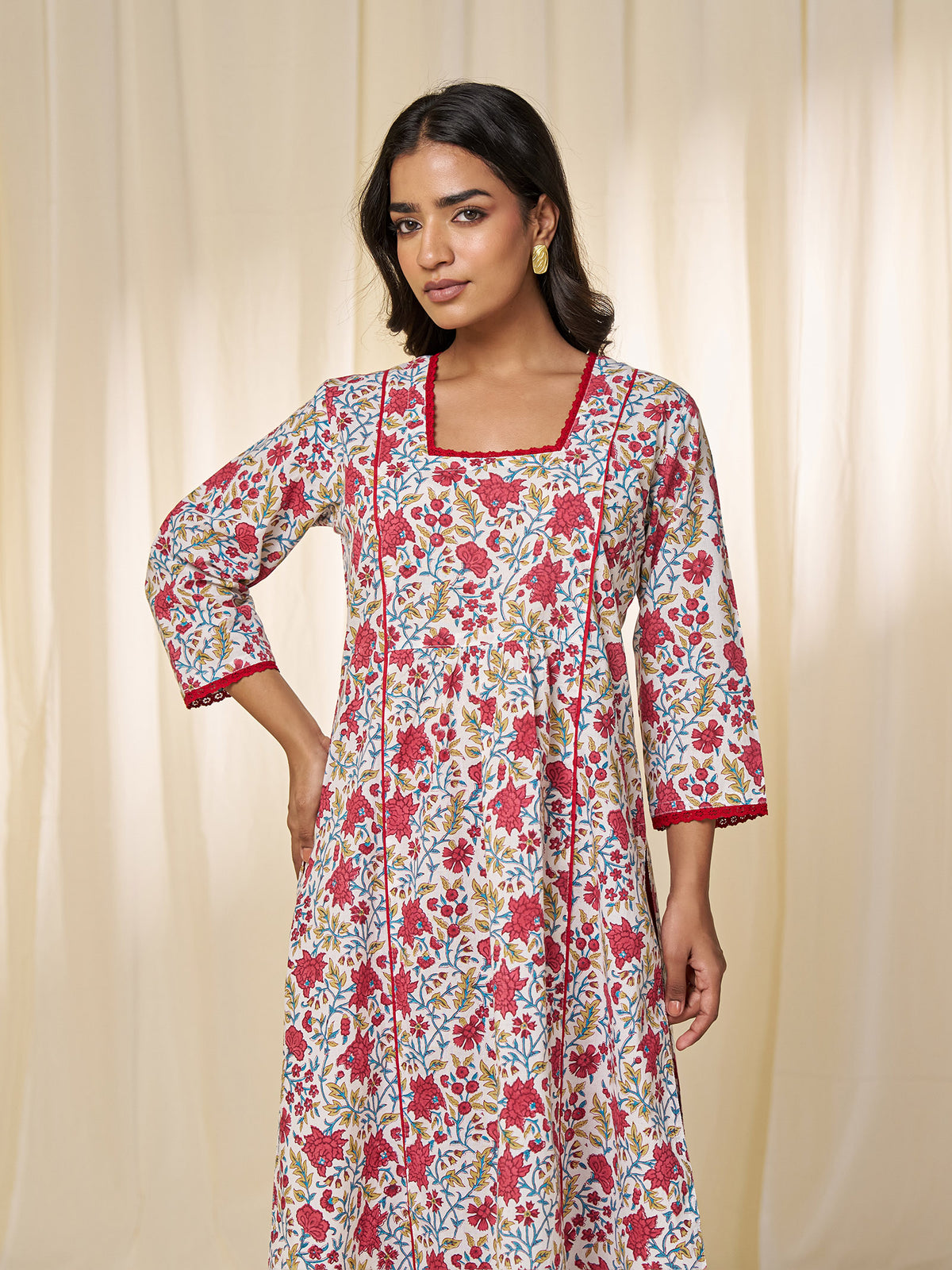 Kumkum Cotton Kurta
