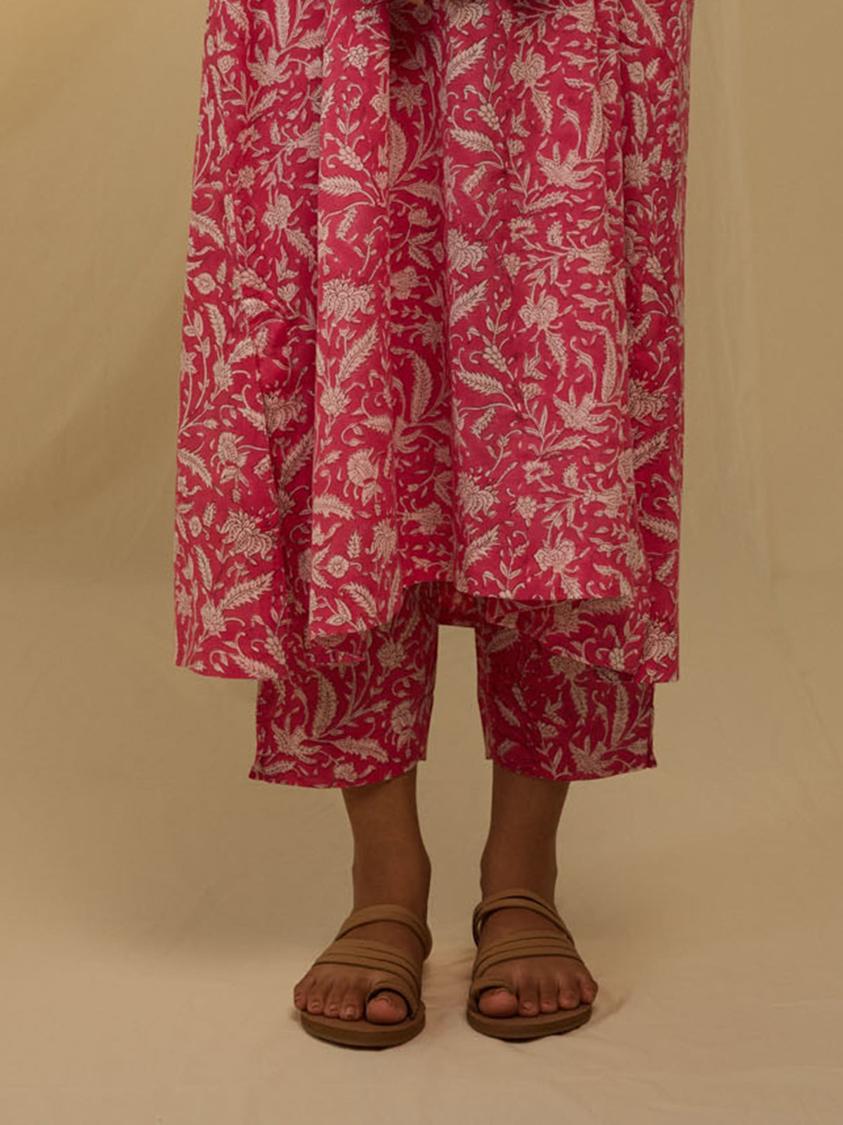 Lady In Pink Voile Seriously Short Pants