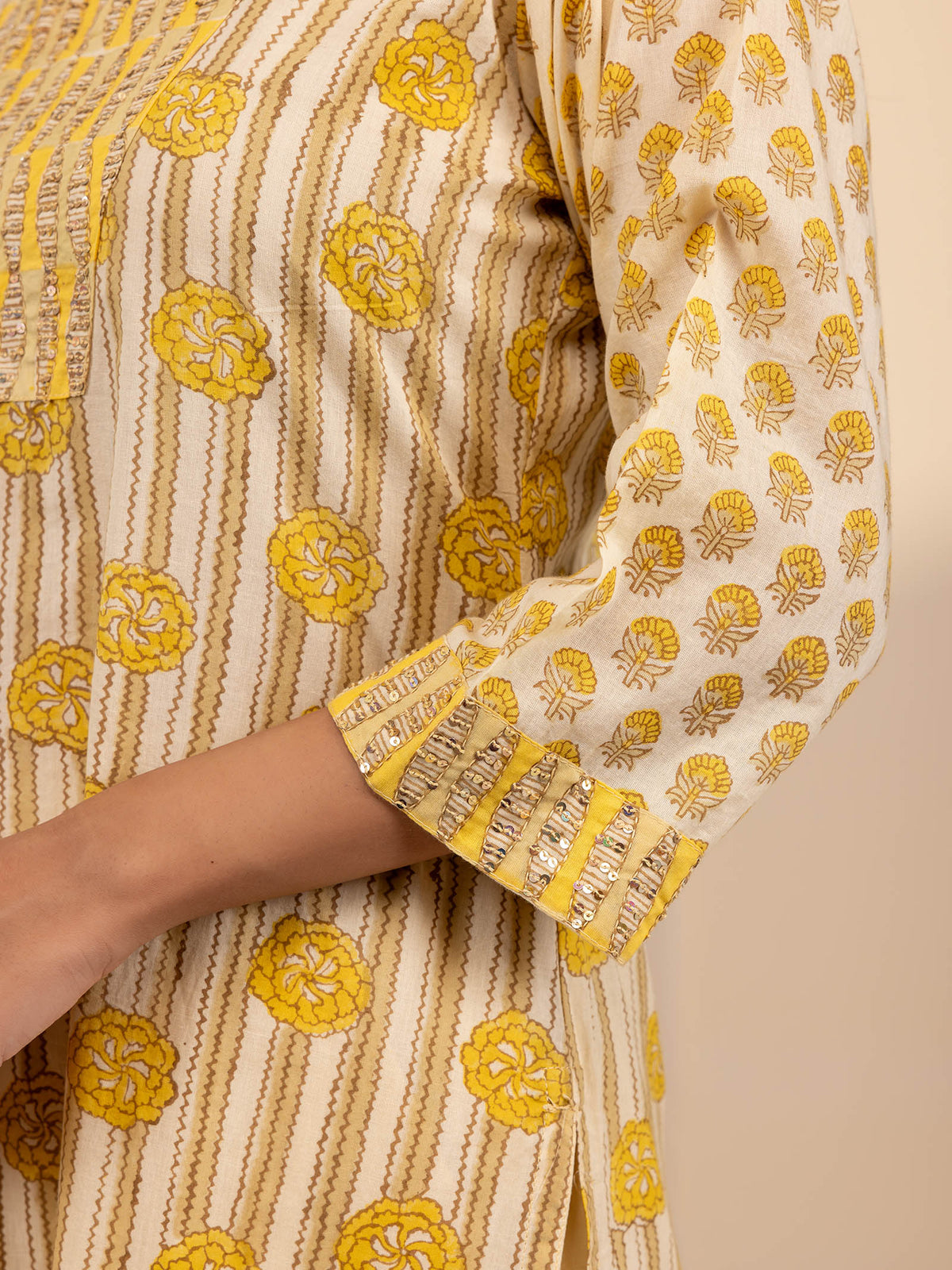 Lemon Sorbet Cotton Kurta