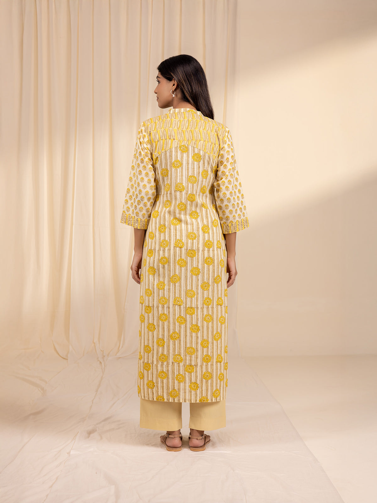 Lemon Sorbet Cotton Kurta
