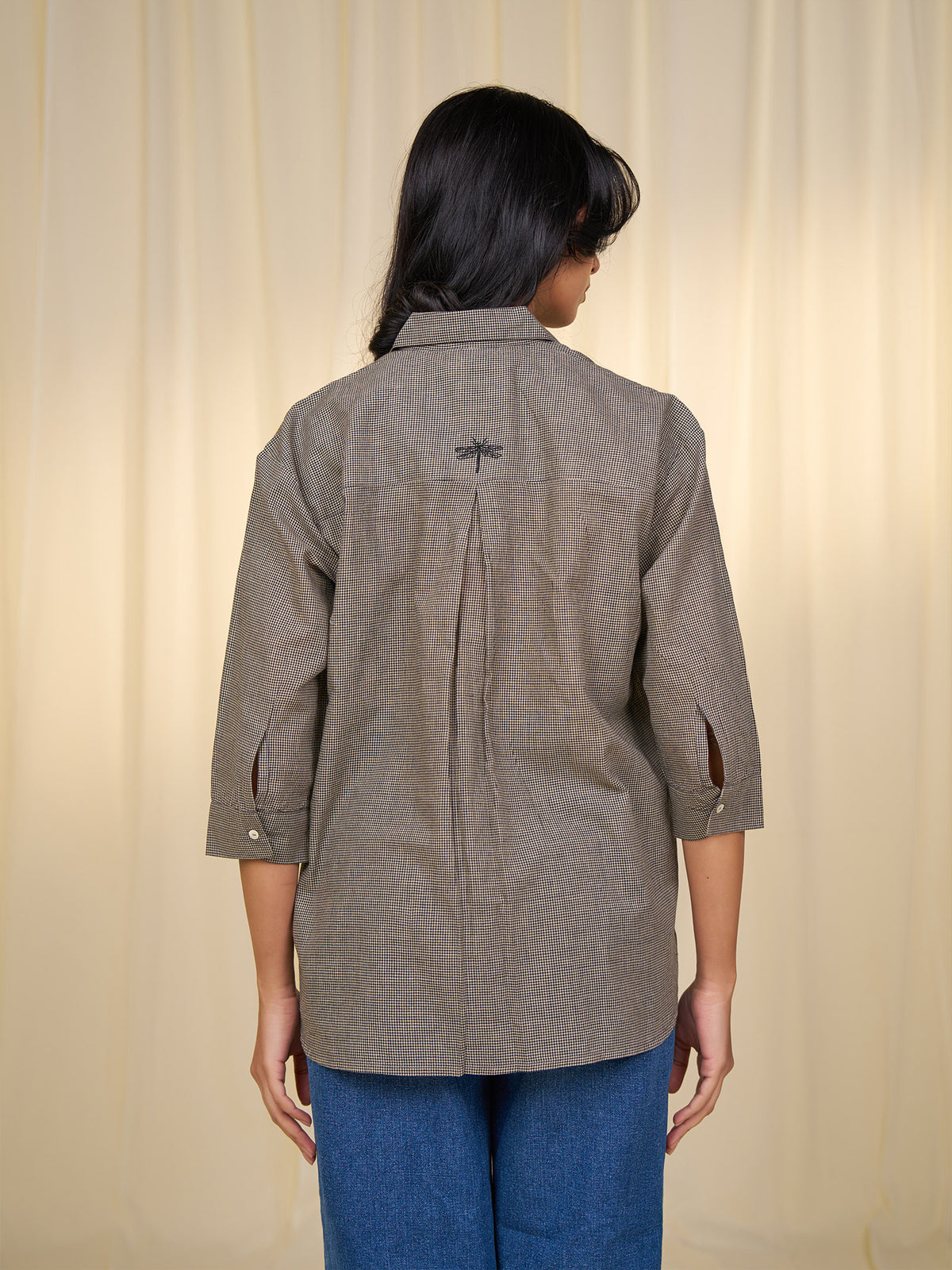 Maasai Mara Handloom Cotton Shirt - Brown