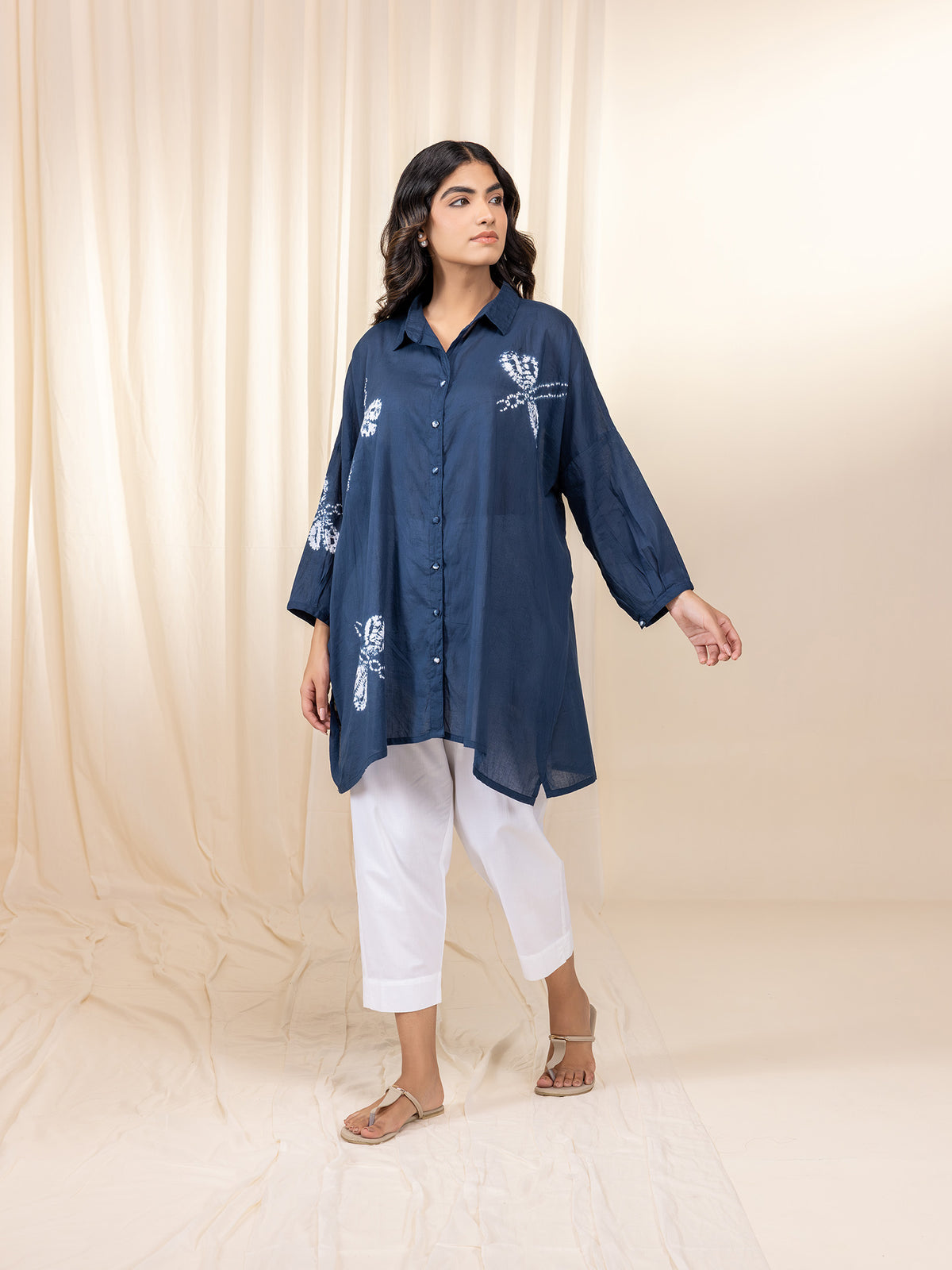 Dragonfly Madras Voile Shirt