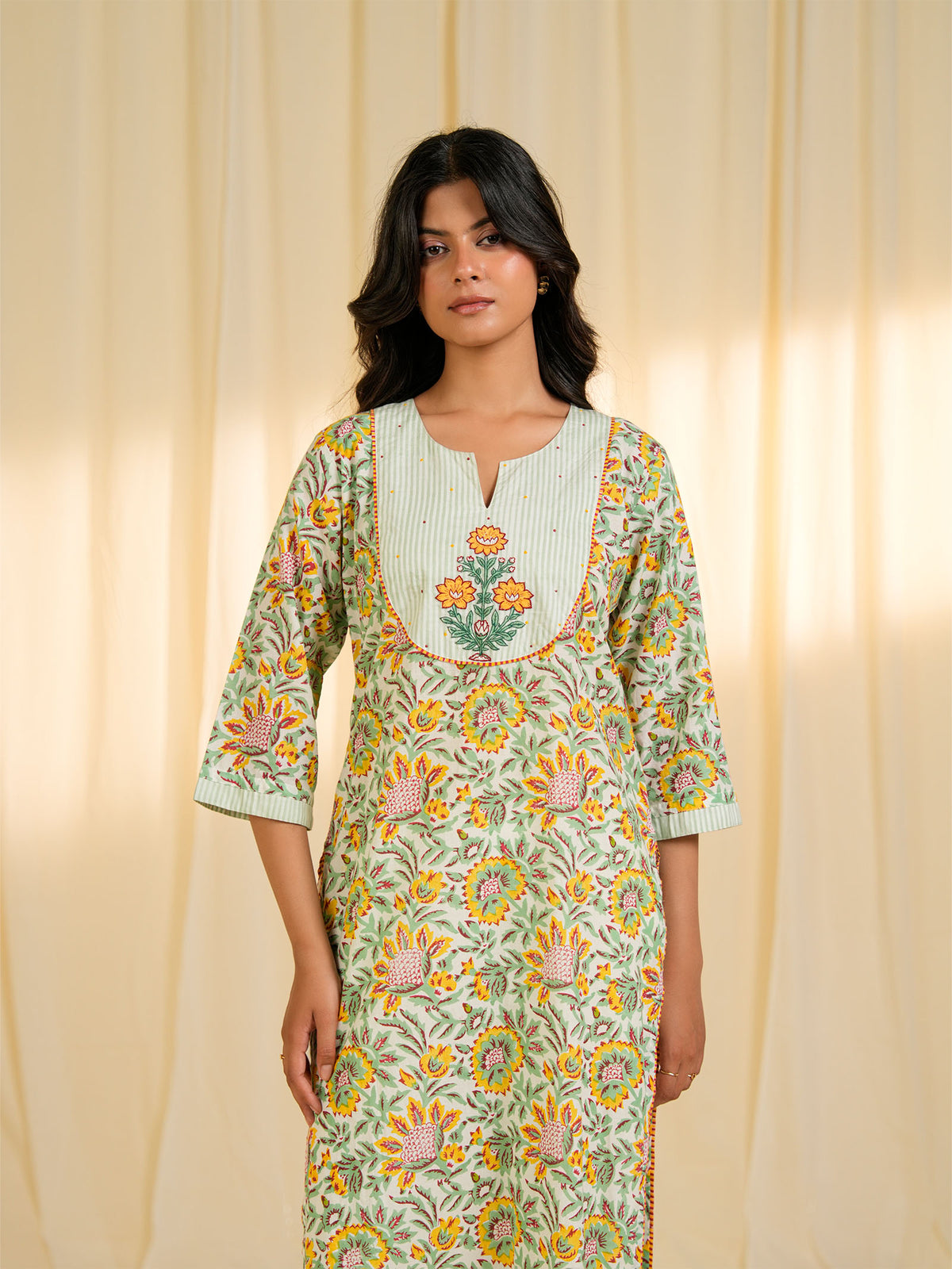 Mango Bite Cotton Kurta