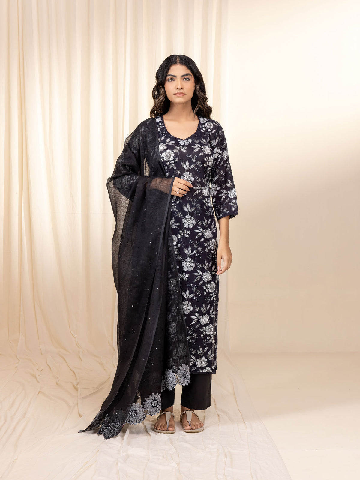 Moon Night Voile Kurta