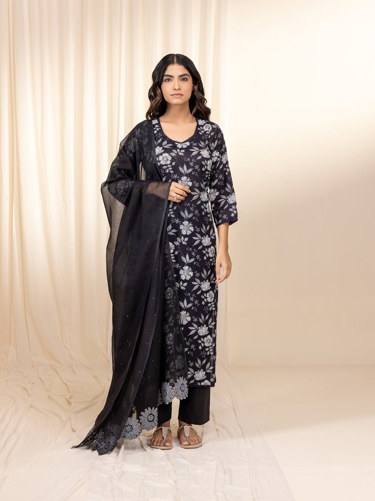 Moon Night Voile Kurta