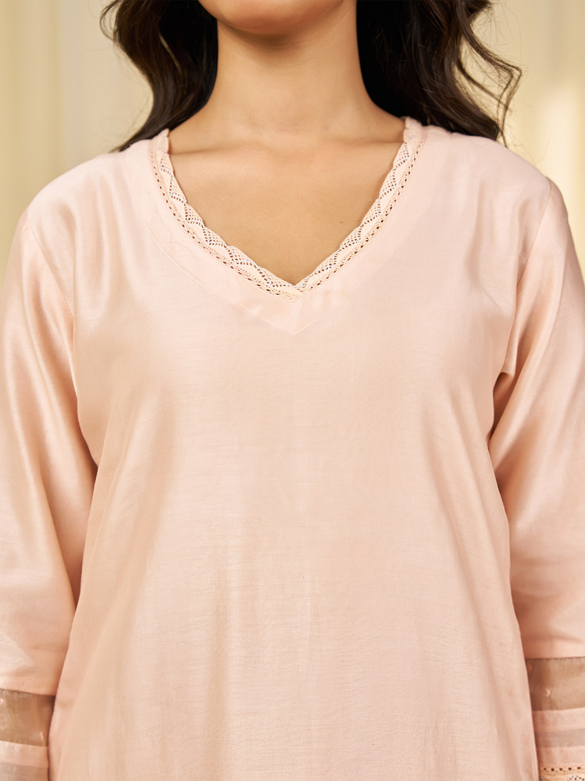 Naturals Blush Chanderi Kurta