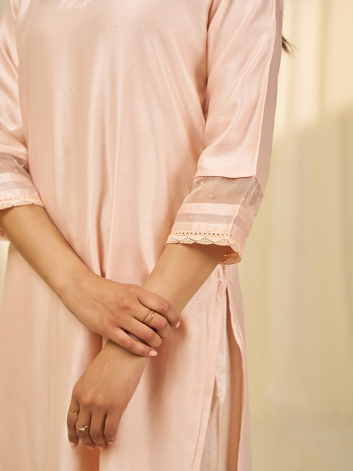 Naturals Blush Chanderi Kurta