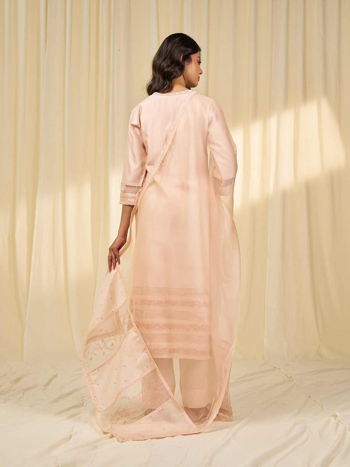 Naturals Blush Organza Dupatta