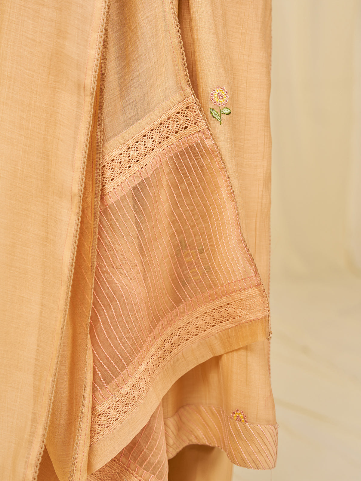 Naturals Wild Lantana Chanderi Dupatta