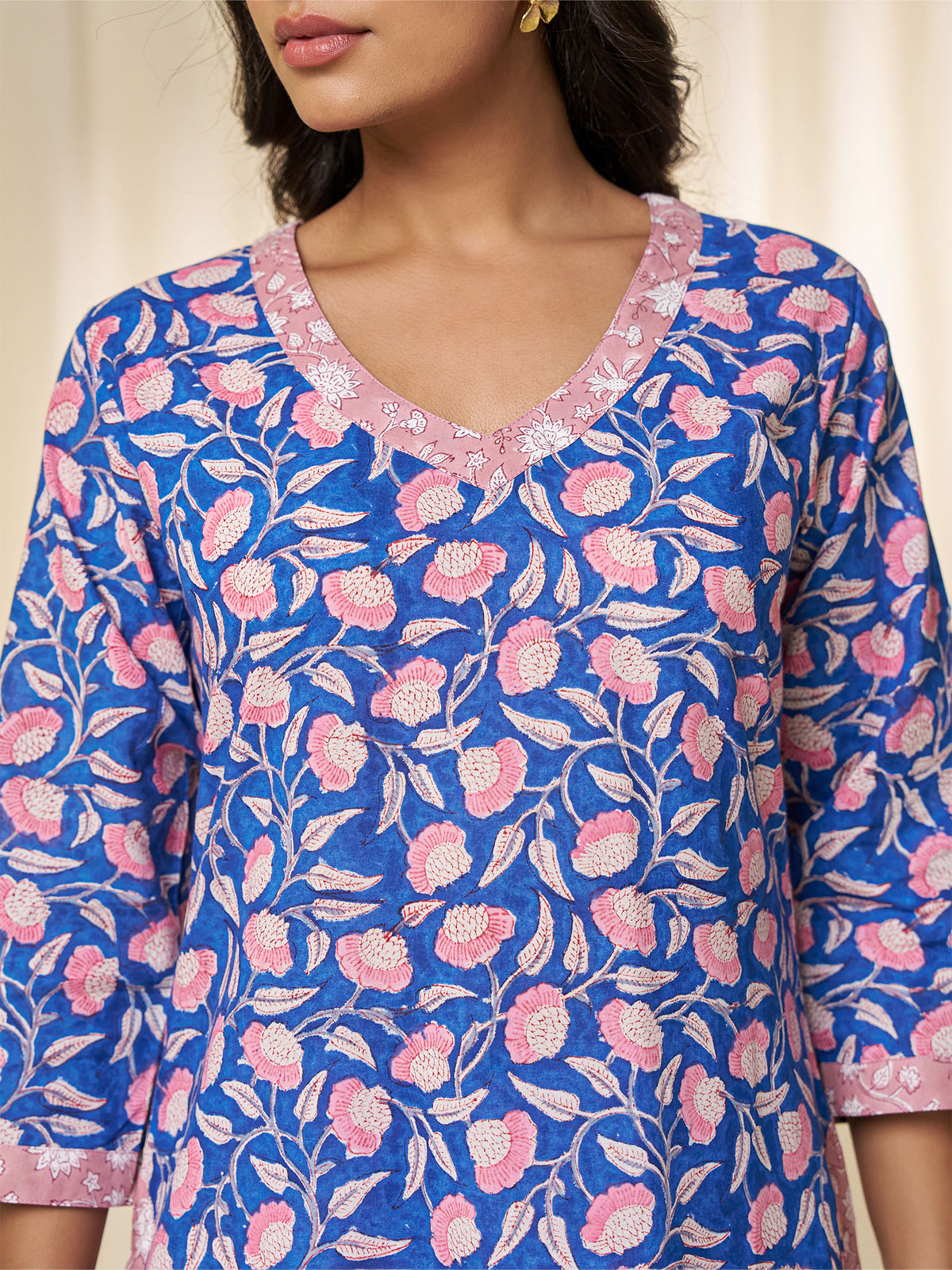 Neel Cotton Kurta