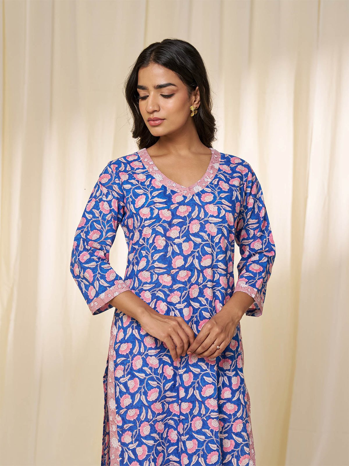 Neel Cotton Kurta
